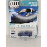 Auto World 1:64 Chevrolet Corvette Z06 2019 elkhart lake blue